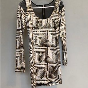 Black and gold Dress